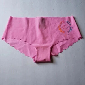 -PINK neon bubble with graphic panty  size small